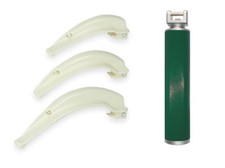 Kaltlicht Laryngoskop SET E Handgriff Spatel 2 3 4 f. Notfall Intubation Narkose