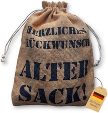 Lustiger Jute Geschenkbeutel