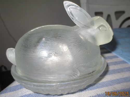 Glas pressglas butterdose - glas,