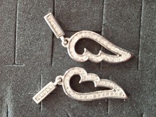 Jette Damenschmuck Engelsflügel Ohrstecker aus 925er Sterlingsilber mit Zirkonia