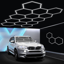 5-28x Hexagon LED Lampe Röhren Werkstatt Garage Wand Decken Leuchte Beleuchtung