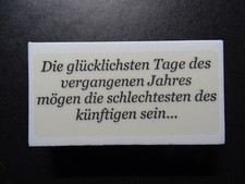 Unbenutzter LaBlanche Stempel Spruch Glückliche Tage La Blanche Silikonstempel