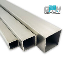 Edelstahl Quadratrohr geschliffen K240 V2A Rostfrei Nirosta Vierkantrohr VA 4301