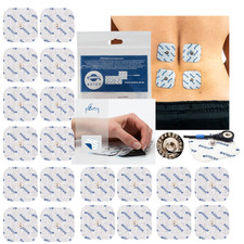 20 TENS EMS Elektroden- kompatibel mit Compex Muskelstimulatoren mit SNAP -5x5cm