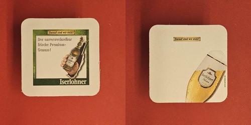 Iserlohner pilsener darauf - iserlohner,