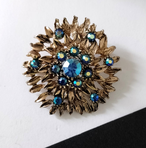 Brosche modeschmuck blume - modeschmuck,