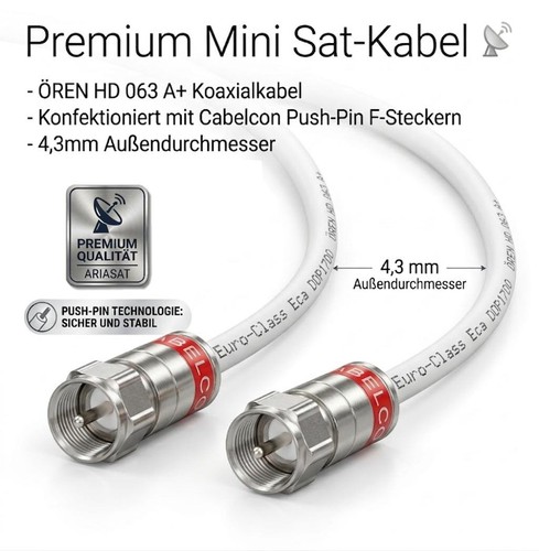 Mini sat kabel - kabel, 4mm