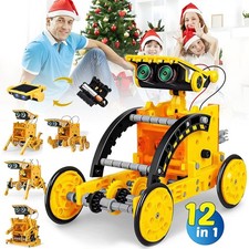 12-in-1 Solar Roboter Spielzeug für Kinder Bauspielzeug Konstruktionsspielzeug