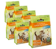 Katzenfutter Trockenfutter Kitten Knusper-Mix Geflügel Fisch 6 x 400 g, Dehner