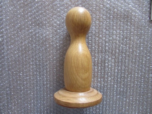 Holzkegel mit standplatte ca - mit,