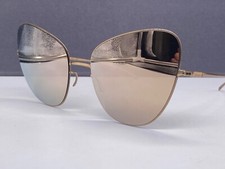 Mykita Sonnenbrille Damen Gold Cat Eye groß oval Maison Margiela MMESSE018