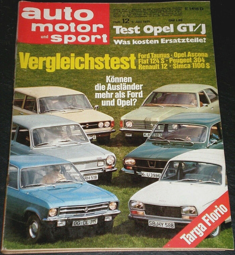 Ams test opel - ams, 12/71
