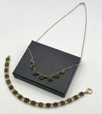 Antik Granat Schmuckset 900