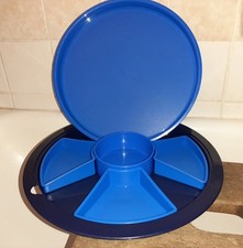 Tupperware 2451 Party Serviertablett Snackteller Servierrondell 38 Knabberinsel