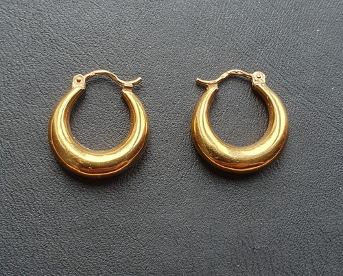 750er gold klappcreolen - 750er,