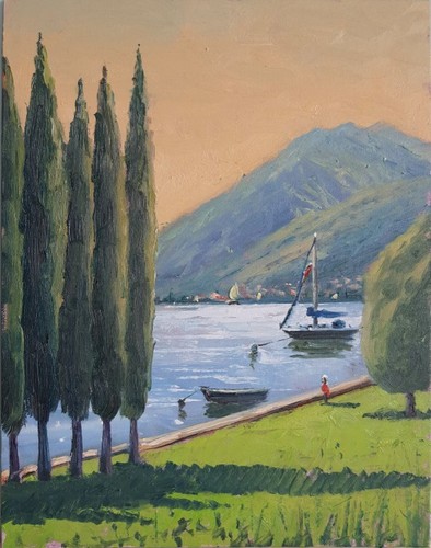 Blick auf den - , gardasee