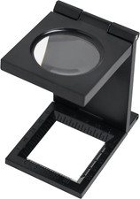 Tisch-Fadenzähler-Lupe, Leselupe, Faltbarer Fadenzähler Aus Metall, 10-Fache Ver