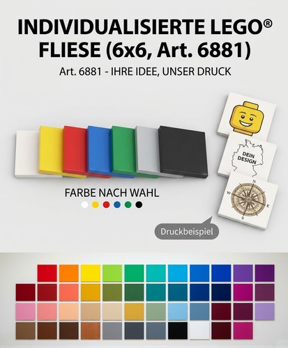 Lego 6x6 fliese werbeartikel - lego,