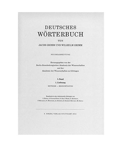 Grimm wörterbuch - dt.,