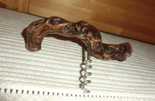Korkenzieher, Holzgriff aus Wurzelholz, Handarbeit, Unikat