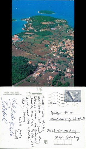Postcard funtana istrien - postcard,