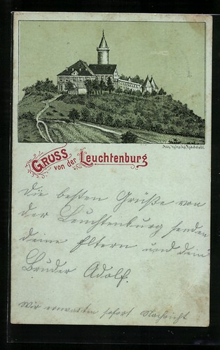 Lithographie kahla motiv - kahla,,