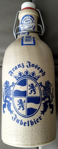 Steingut bierflasche - steingut,