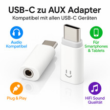 USB Typ C zu 3.5mm AUX Audio