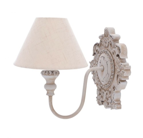 Shabby holz wandleuchte mit - shabby,