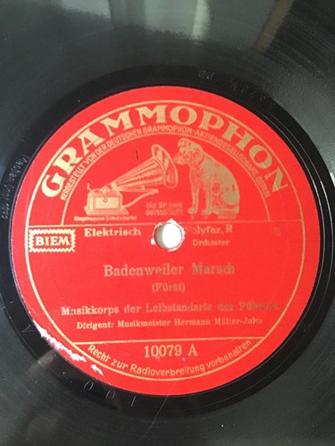 Grammophon schellackplatte - grammophon,