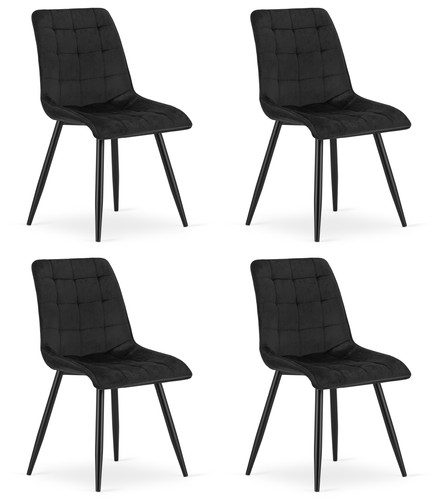 4er set stuhl split - in, schwarz