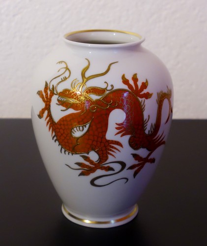 Schaubach kunst porzellan vase - schaubach,