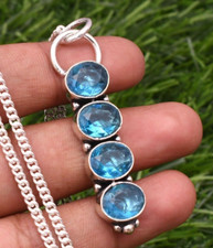 Blautopas Edelstein 925