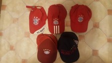 5 FC BAYERN MÜNCHEN Käppis 3 und 4 Sterne, rot, blau TOP Konvolut SELTEN SAMMLER