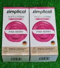 2x Simplicol TEXTILFARBE