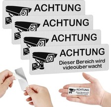 4 Stück Achtung
