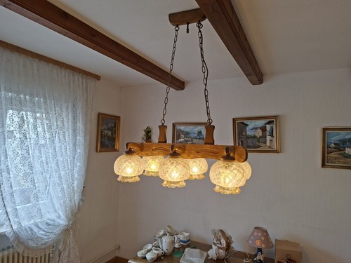 Hängeleuchte holz glas metall - hängeleuchte, holz/glas/metall
