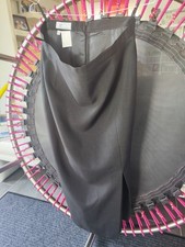 Rock lang schwarz geschlitzt