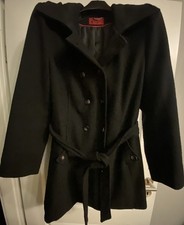 Schwarzer Damenmantel Vivien