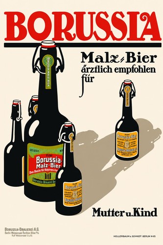 Borussia malz beer - vintage, ad