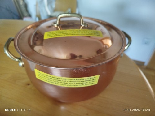 Kupfertopf kochtopf mit - -,
