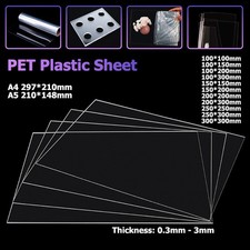 Transparent PET Kunststoffplatte Rolle Folie Kunststoff Platten Stärke 0,3mm-3mm