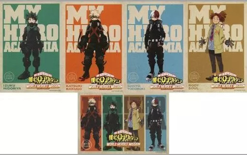 Hero academia postkartenset - hero,
