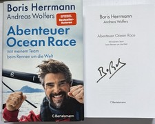 Boris Herrmann signiert Buch Malizia Segeln Autogramm Unterschrift Ocean Race