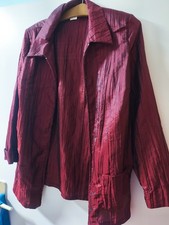 Damen Blusen Jacke  Rot