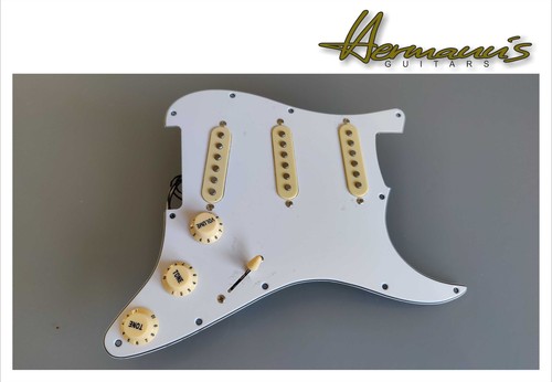 Strat pickguard weiß full - strat, in