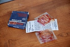 Vintage 1960er LAVETRA SECURA Kondome Verpackung OVP - MHD ABGELAUFEN