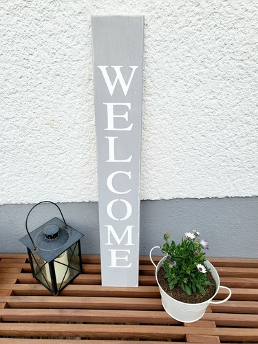 Deko schild welcome shabby - deko,