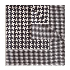 100 % Seide schwarz und weiß