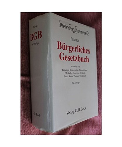 Bürgerliches gesetzbuch - bürgerliches,